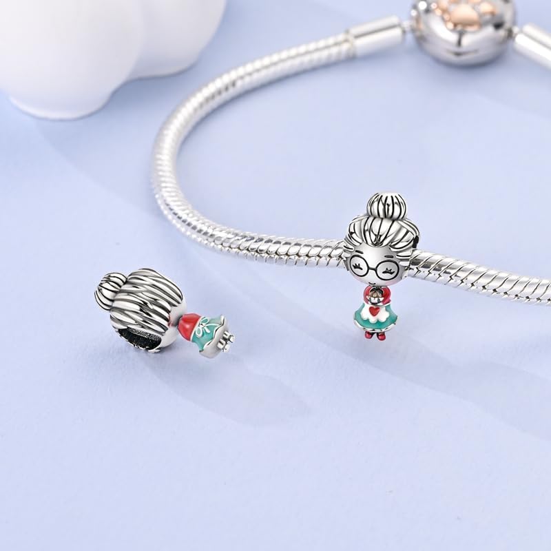 CYCUFF Store 925 Sterling Silver Charms Suitable for Charm Necklaces, Bracelet Pendants Beads Jewellery Gift for Women Family Friends - Image 1